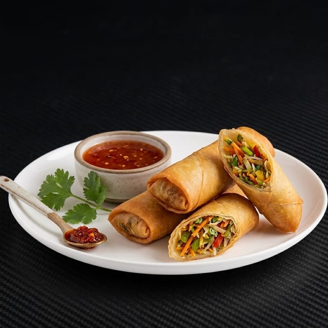 Vegetable Spring Rolls.