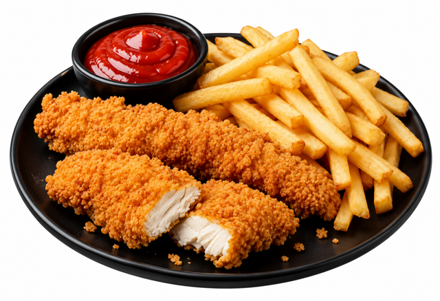 Kid's Chicken Tenders & Fries Combo.