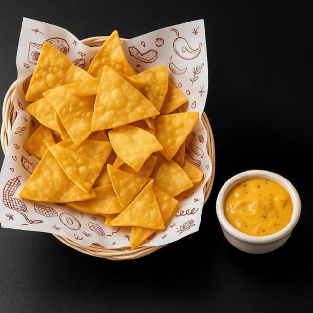Chips & Tandoori Cheese Queso.